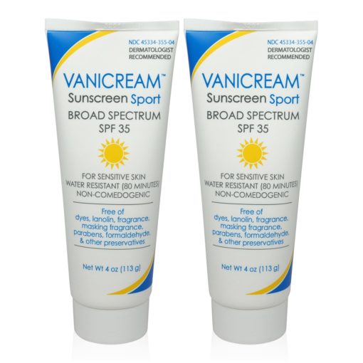 Vanicream Sport Sunscreen SPF 35 4 Oz (Pack of 2)