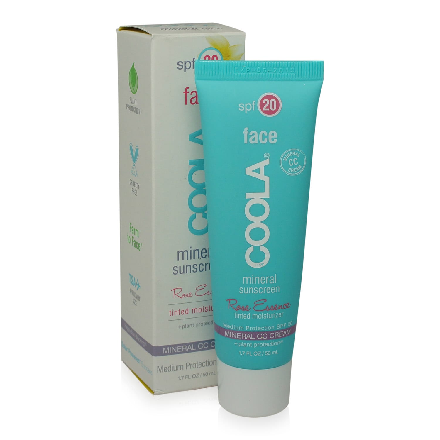 Coola Face Rose Tinted Sunscreen Lotion SPF 20