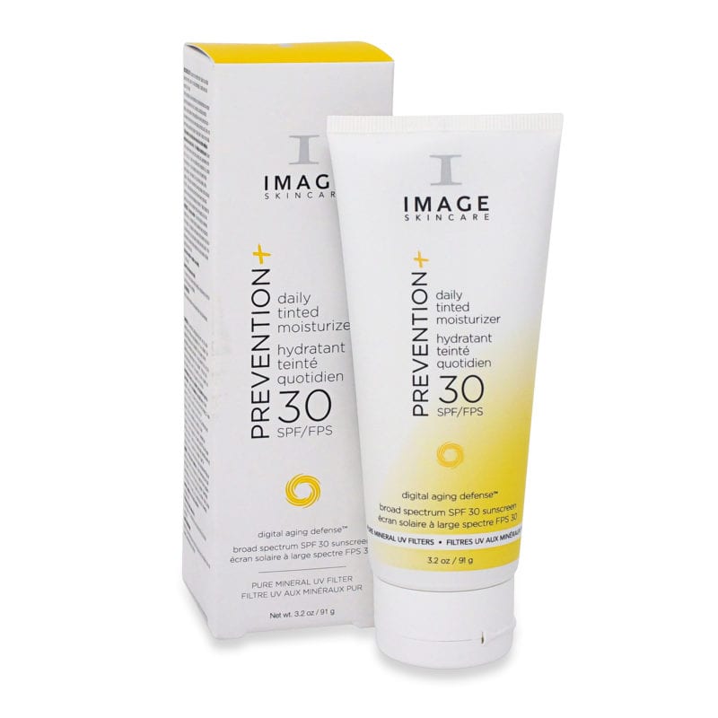 IMAGE Skincare Prevention Plus Daily Tinted Moisturizer SPF 30+ front view with box