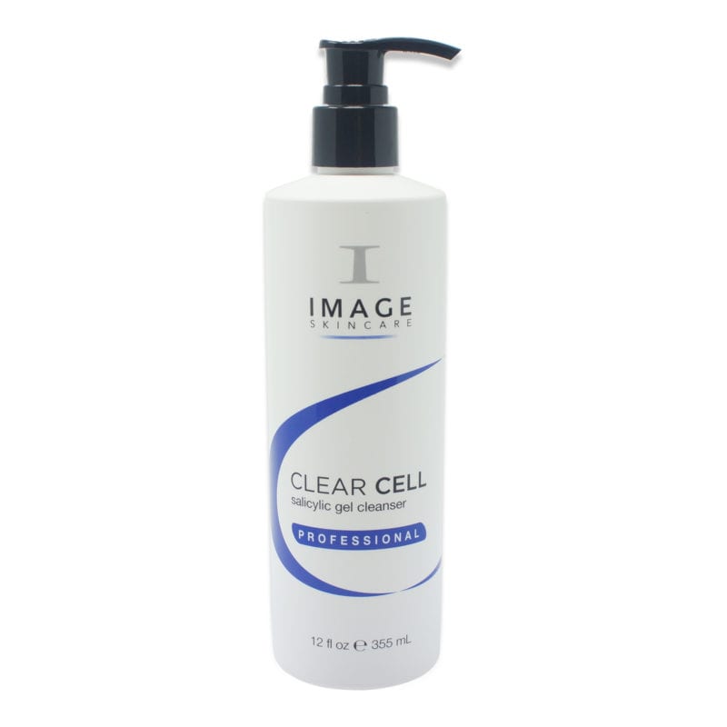 IMAGE Skincare Clear Cell Salicylic Gel Cleanser 12 oz bottle with pump view 