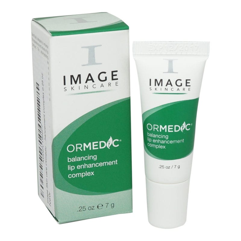 IMAGE Skincare Ormedic Balancing Lip Enhancement Complex 0.25 oz. Front view of product and box 