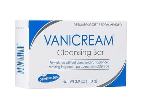 vanicream cleansing bar for dry skin products from view