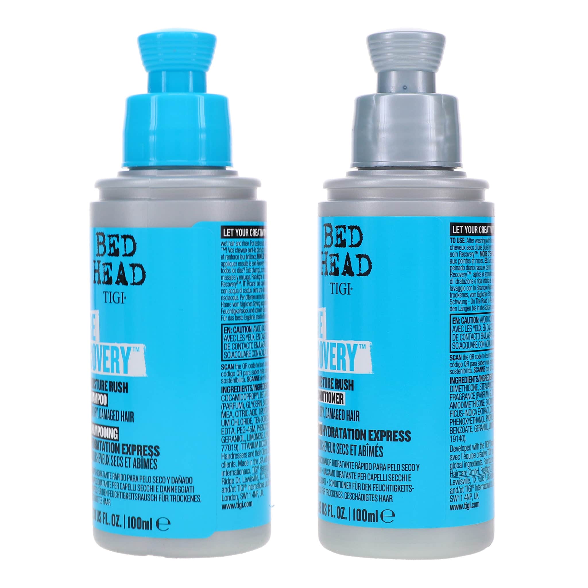 TIGI Bed Head Recovery Shampoo 3.38 oz & Bed Head Recovery Moisture Rush Conditioner 3.38 oz Combo Pack | LaLa Daisy