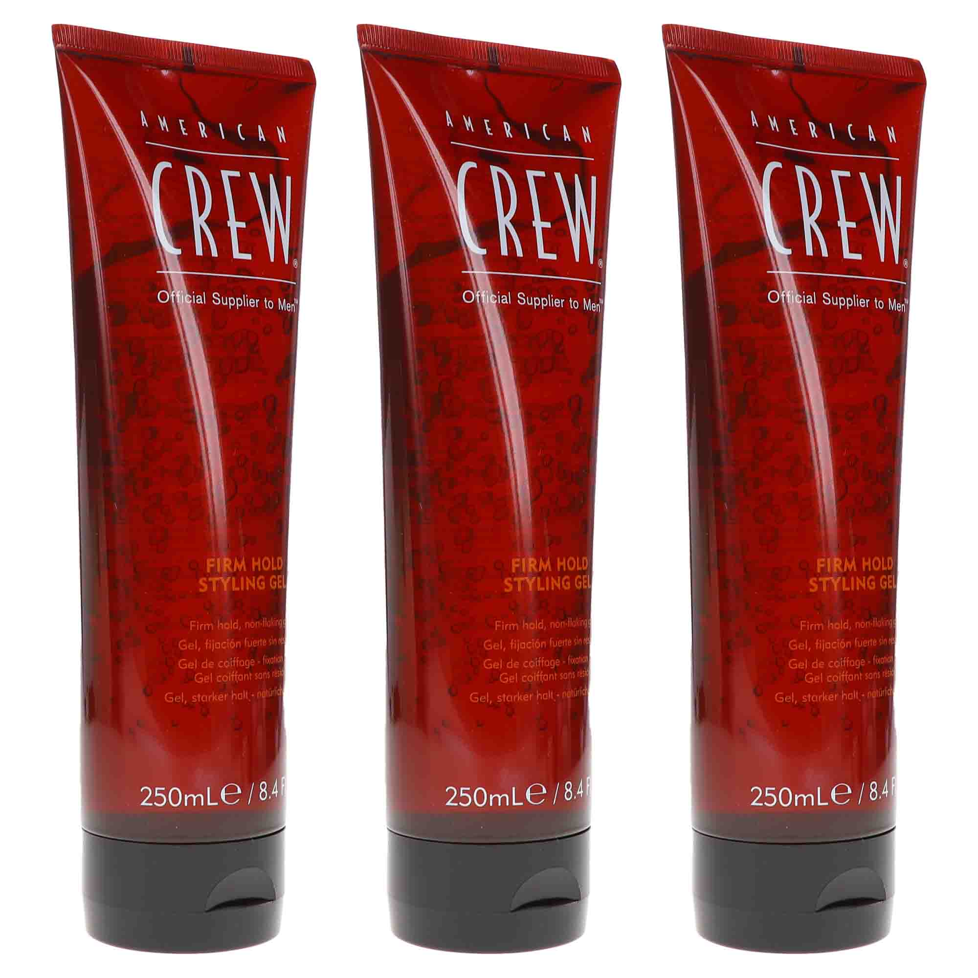 American Crew Firm Hold Styling Gel (Tube)  Oz- 3 Pack