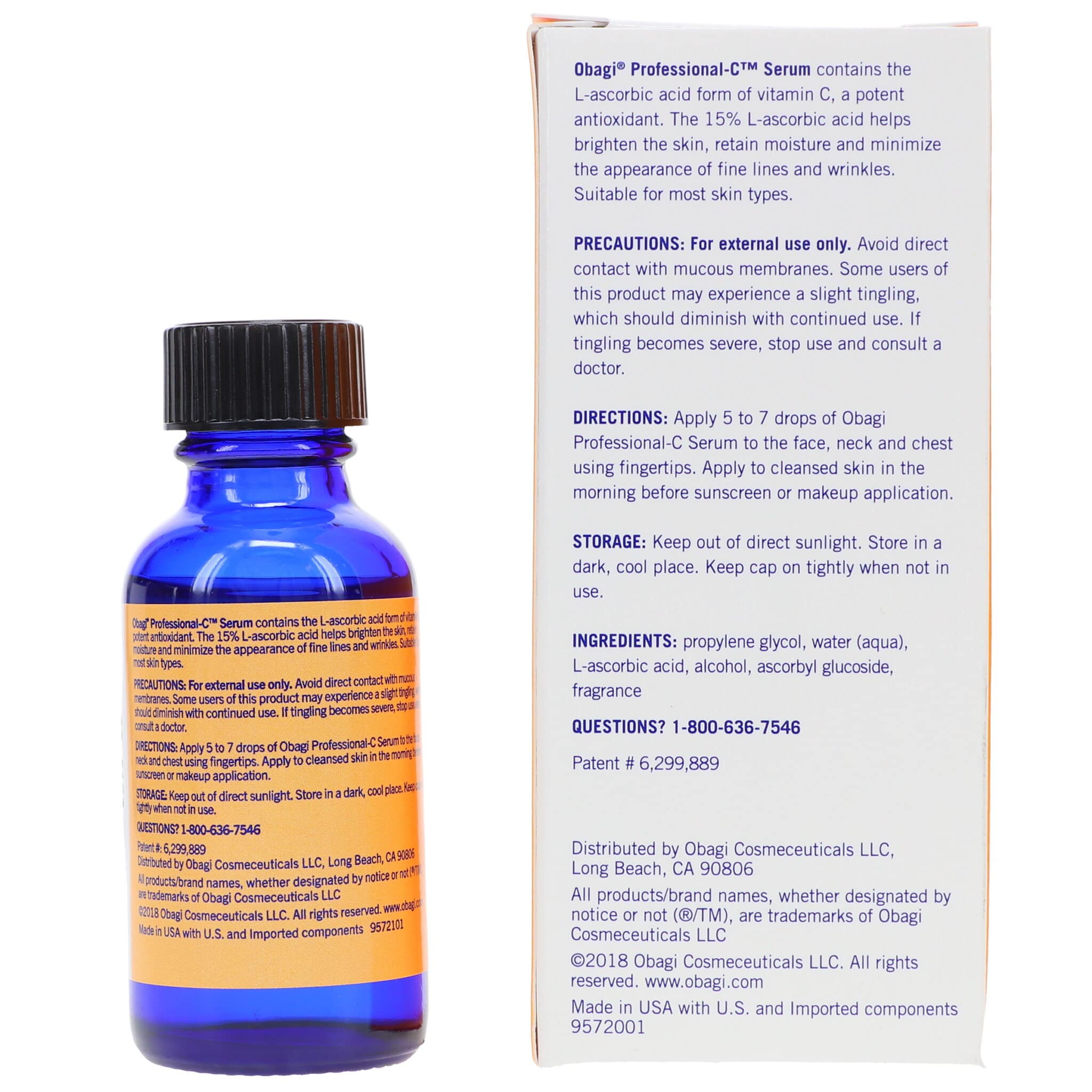 Obagi System Professional-C Serum Vitamin C Serum 15% , 1 oz.