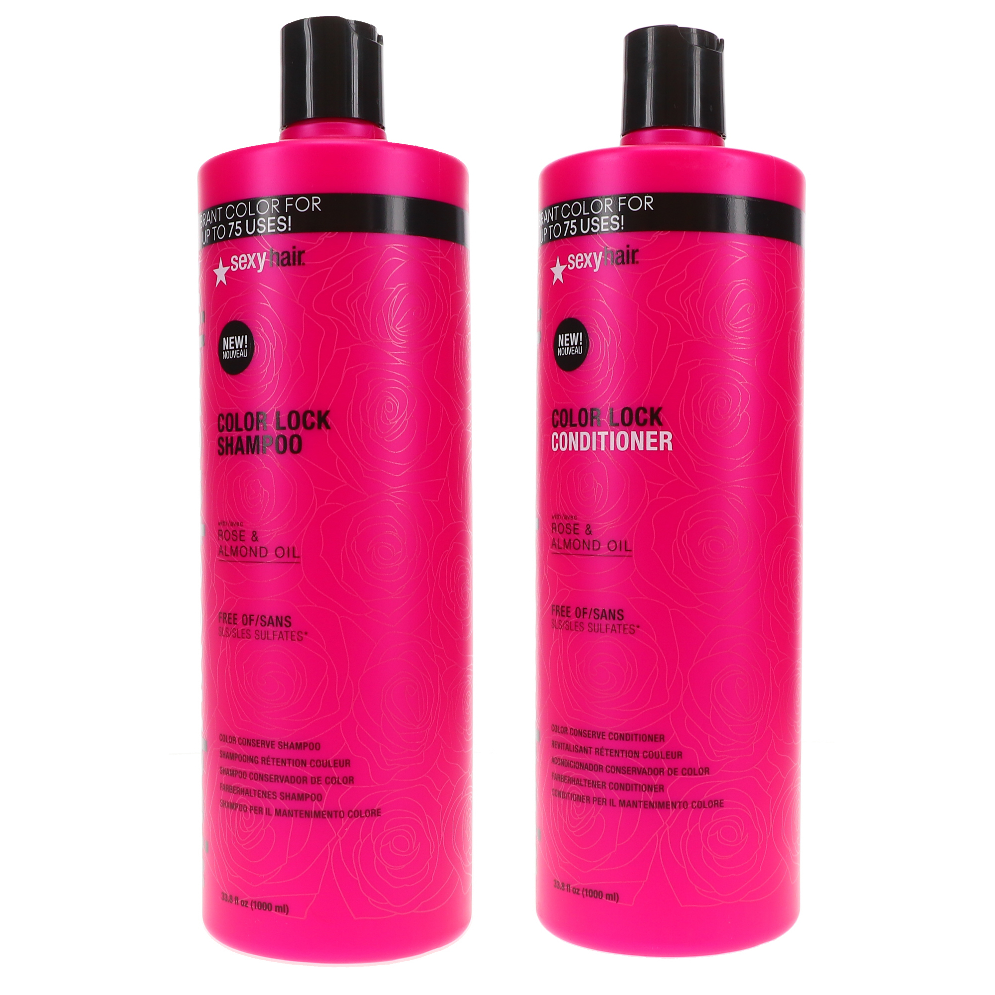 Sexy Hair Vibrant Sexy Hair Color Lock Shampoo 338 Oz And Color Lock Conditioner 338 Oz Combo 0290