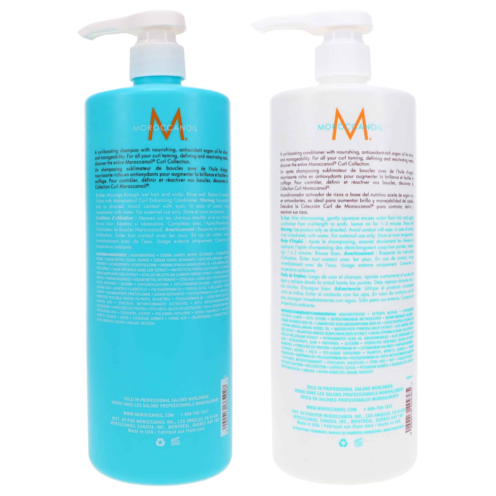 Moroccanoil Curl Enhancing Shampoo 338 Oz And Curl Enhancing Conditioner