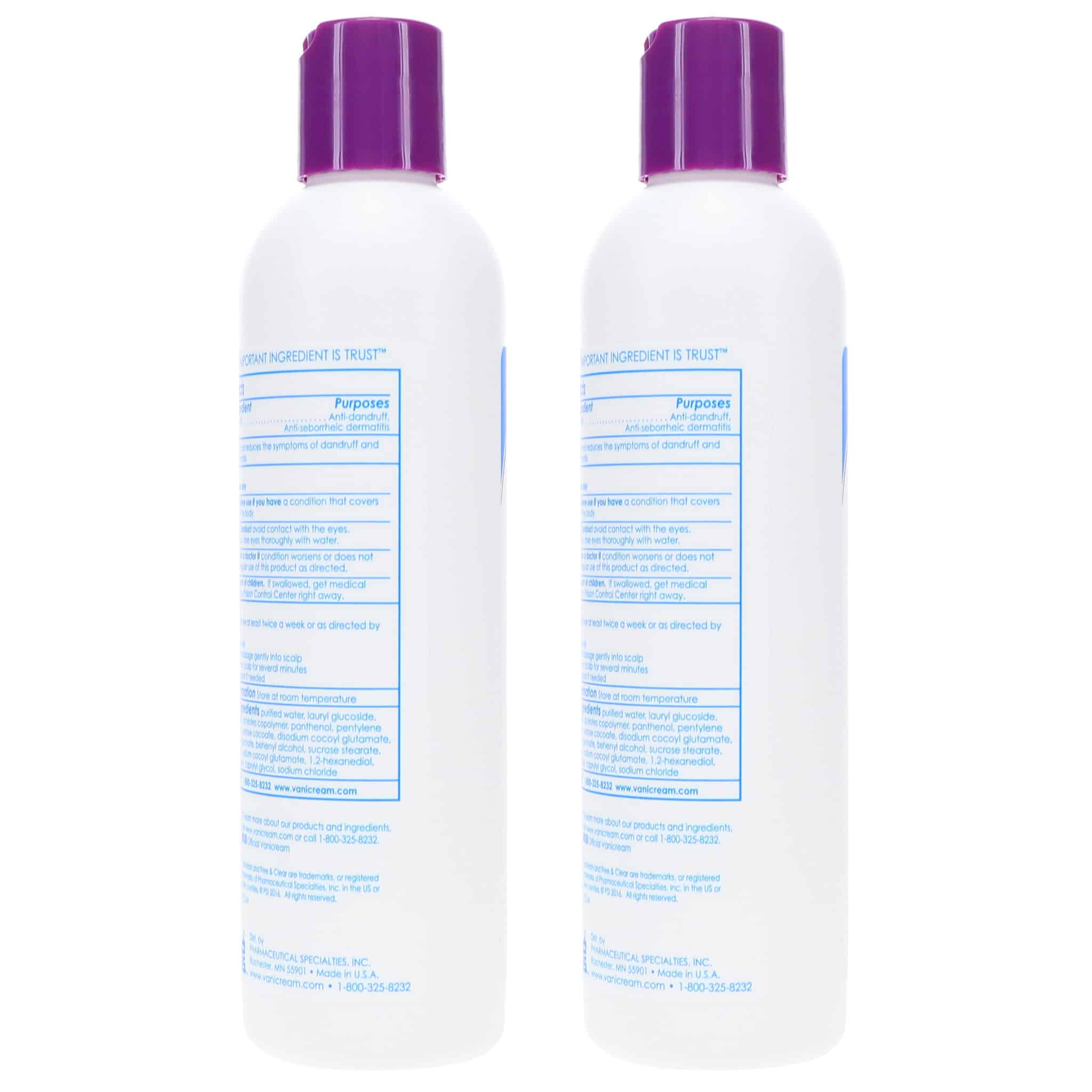 renere Kloster At Free & Clear Medicated Anti-Dandruff Shampoo, 8 oz. 2 Pack