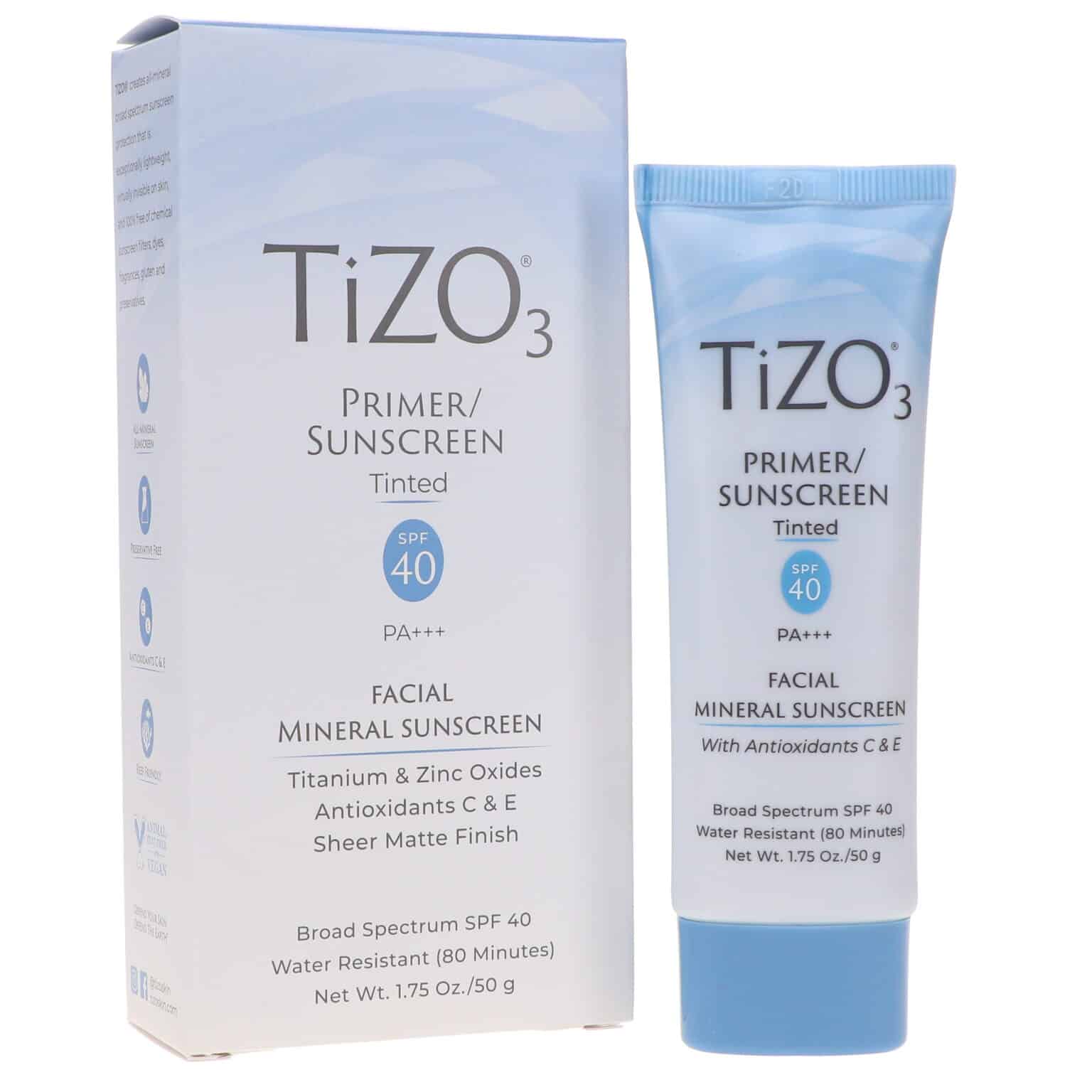 TiZO 3 Facial Mineral Sunscreen SPF 40 1.75 Oz TiZO 3 Facial Mineral Sunscreen SPF 40 1.75 Oz