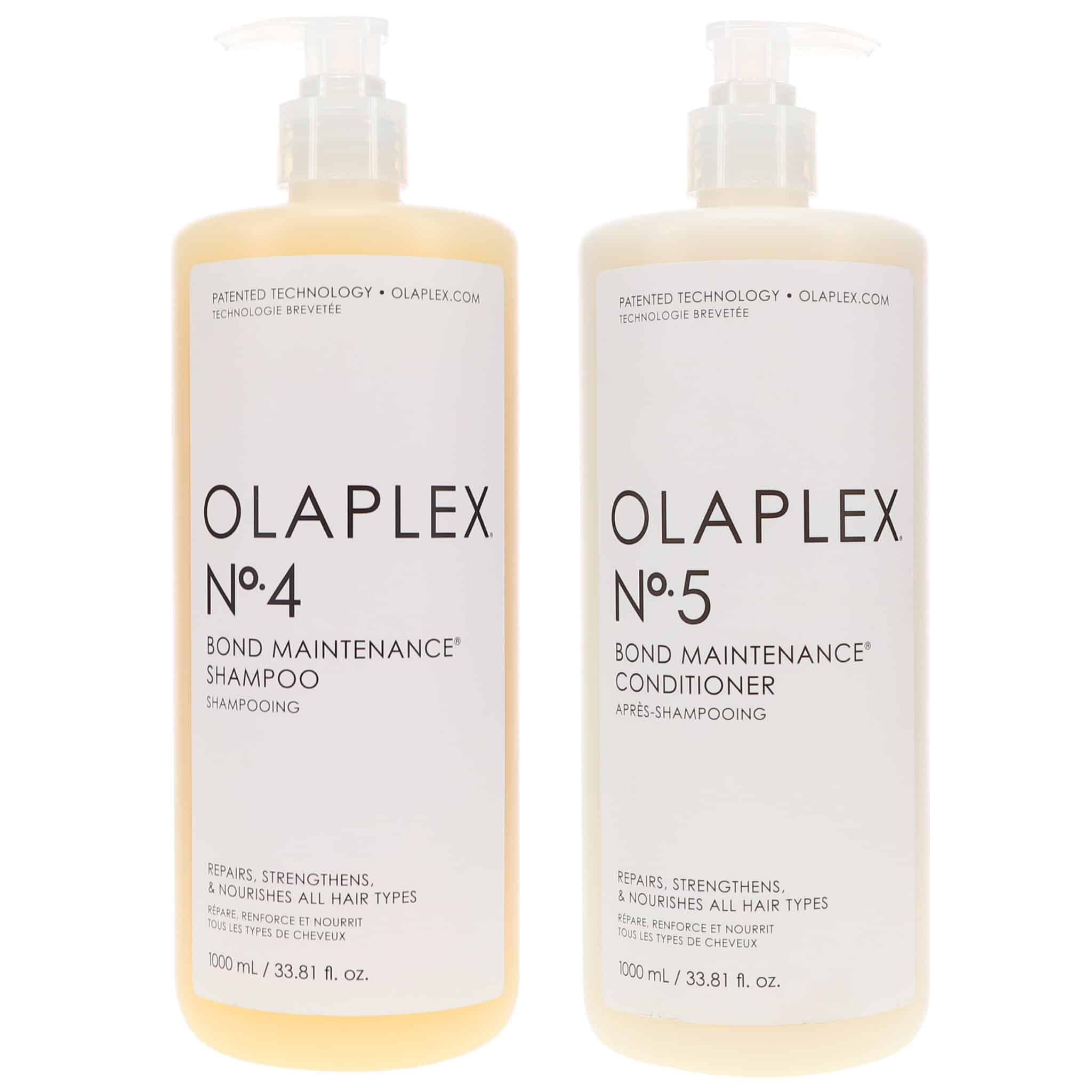 Olaplex No.4 Bond Maintenance Shampoo 33.8 oz & No.5 Conditioner 33.8 oz  Combo Pack